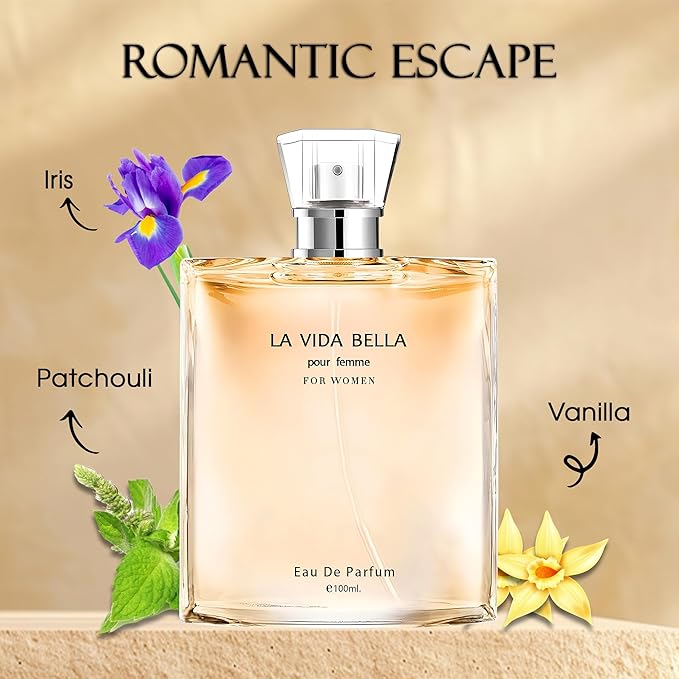 Top Sales 4 Piece Women Perfume Set Choco Musk/Valentine Milano/La Vida Bella/Delilah Eau de Parfum Spray Women's Fragrance Sets with Luxury Gift Box for Daily Use