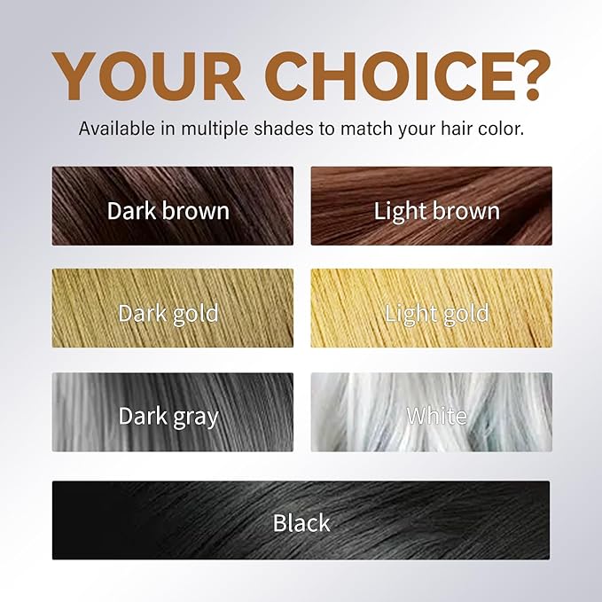 Hair Fibers 27.5g - Fill in sparse hair, instantly making hair thick and voluminous. Suitable for both men and women,Dark Brown