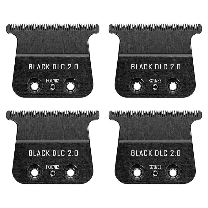 FX707B2 Replacement DLC 2.0 Trimmer Blade Compatible with BaByliss FX787 & FX726 Trimmer,Compatible with BaByliss DLC 2.0 Trimmer Blade,4PCS