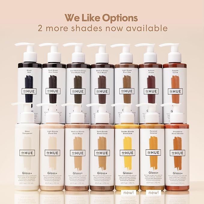dpHUE Gloss+, Sheer - 6.5 oz (8-12 Applications) - Unpigmented Deep Conditioner & Shade Diluter - Paraben, SLS & SLES Sulfate Free - Vegan, Leaping Bunny Certified