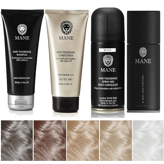 MANE Hair Thickening Spray Travel Pack (Light Brown)