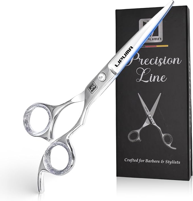 Hair Cutting Scissors - 6.5” Japanese Stainless Steel Professional Hair Scissors, Razor Edge Barber Scissors with Leather Bag, Comb and Cloth - Hair Shears for Men, Woman & Kids