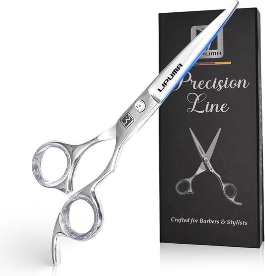 Hair Cutting Scissors - 6.5” Japanese Stainless Steel Professional Hair Scissors, Razor Edge Barber Scissors with Leather Bag, Comb and Cloth - Hair Shears for Men, Woman & Kids
