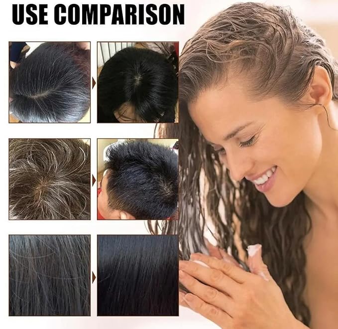 Hair Dye Color Shampoo (7 Colors Available to Choose) 500mL each (COFFEE, 500mL)