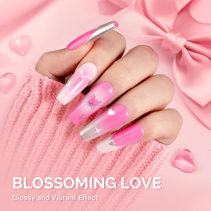 MelodySusie Light Pink Gel Nail Polish,0.5fl oz Nails Soak Off UV LED Bright Pink Gel Polish Gift for Women Nail Art Manicure Salon DIY Nail Design Decoration at Home-1646