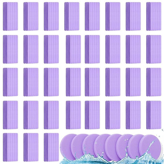 Mifoci 960 Pieces Purple Compressed Facial Sponges for Estheticians, Makeup Removal Sponge Pads for Women Spa Exfoliating Face