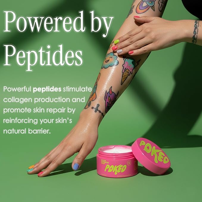 Tattoo Aftercare Balm with Soothing Botanicals and Powered by Peptides (3.5 Oz)
