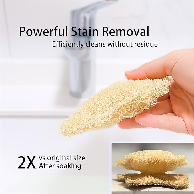 Natural Loofah Body Scrubber, Plant-Based Exfoliator for Men Women & Kids, Gentle Skin Cleansing Sponge (LF_Fish)