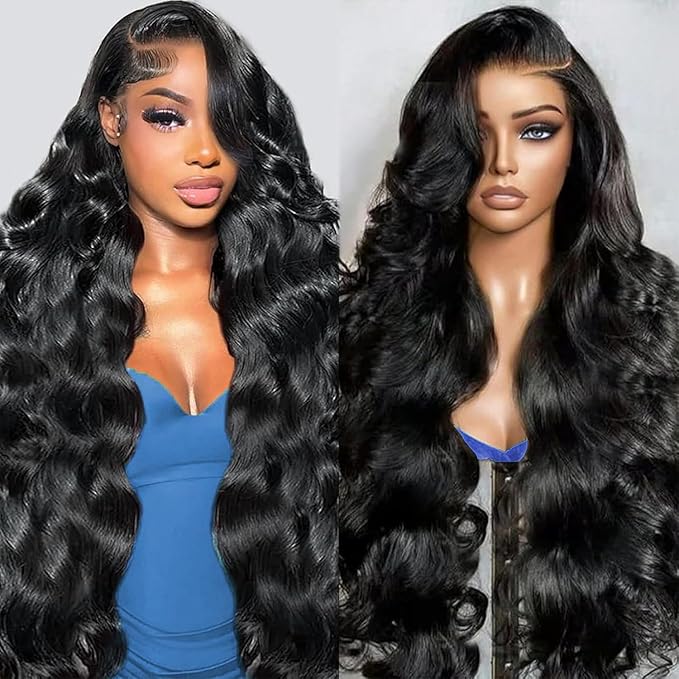 Tuneful 13x6 HD Lace Front Wigs Human Hair Pre Plucked Body Wave Lace Front Wigs for Women 26 Inch 13x6 Frontal Wigs with Baby Hair