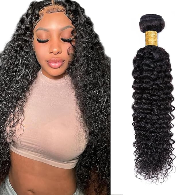 24 inch Human Hair Bundles Natural Black #1B Curly Bundles Human Hair Kinky Curly Bundle Single Bundle