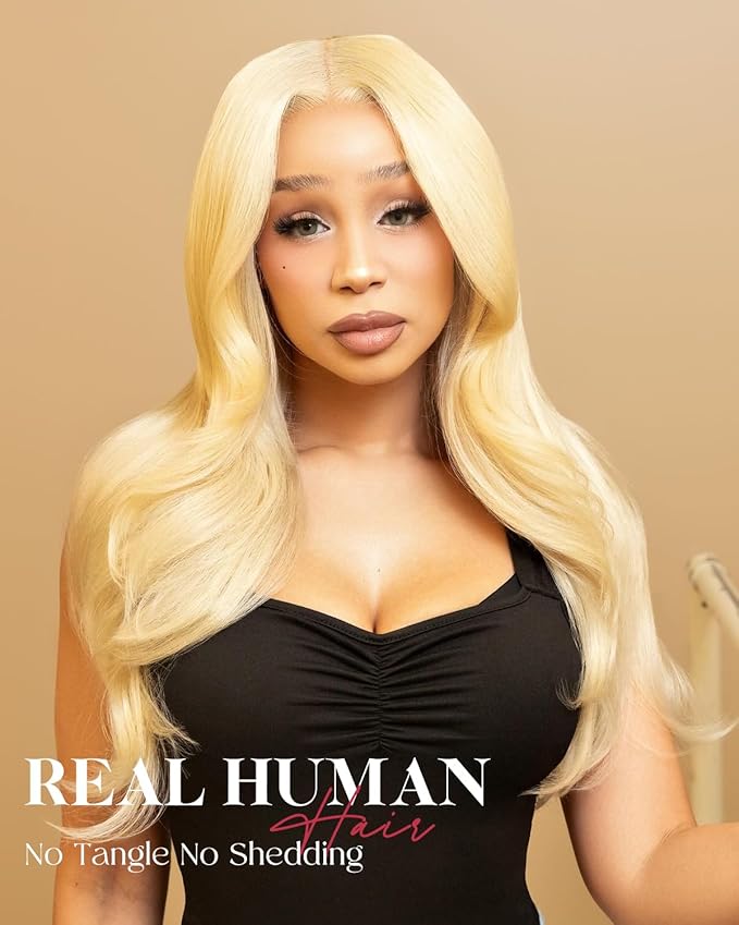24 InchWear And Go Glueless 613 9x6 HD lace front wig Human Hair Pre Plucked Pre Cut For Beginners Human Hair 180% Density Body Wave Lace Front Wigs No Glue Pre Cut 3 Seconds To Wear Glueless Wig