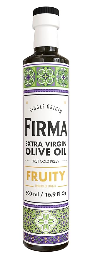 Robust Extra Virgin Olive Oil, 500mL – Mono-Varietal Single Origin Chetoui from Northern Tunisia– Bold & Rich Flavor, Cold-Pressed, High in Polyphenols, Hand-Picked, Family Produced, 16.9 oz (500mL) (Bold & Rich)