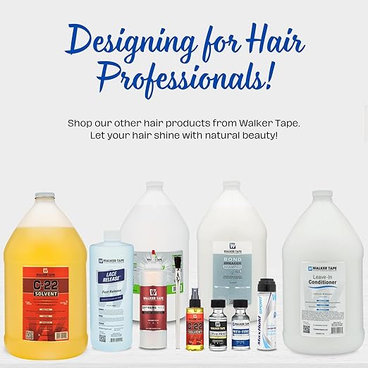 Walker Tape C-22 Solvent Spray for Adhesive - Tape in Extension Remover Spray - Hair Glue Remover Spray - Tape In Remover Spray - Wig Glue Remover - Tape in Hair Extension Remover (Citrus 128 Fl Oz)