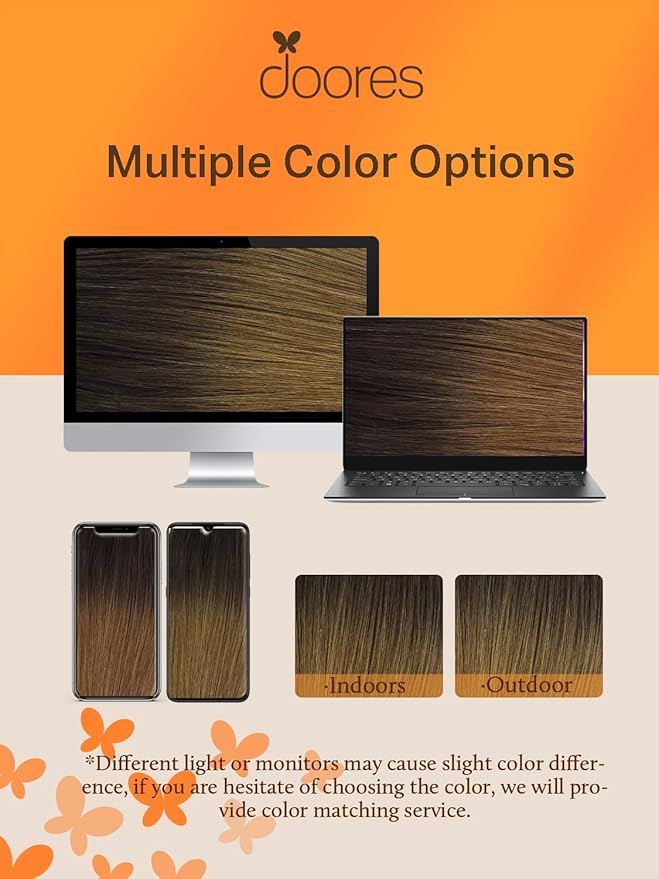 DOORES Tape in Hair Extensions Human Hair, Chocolate Dip Color Melt 12 Inch 80g 40pcs, Straight, Brown