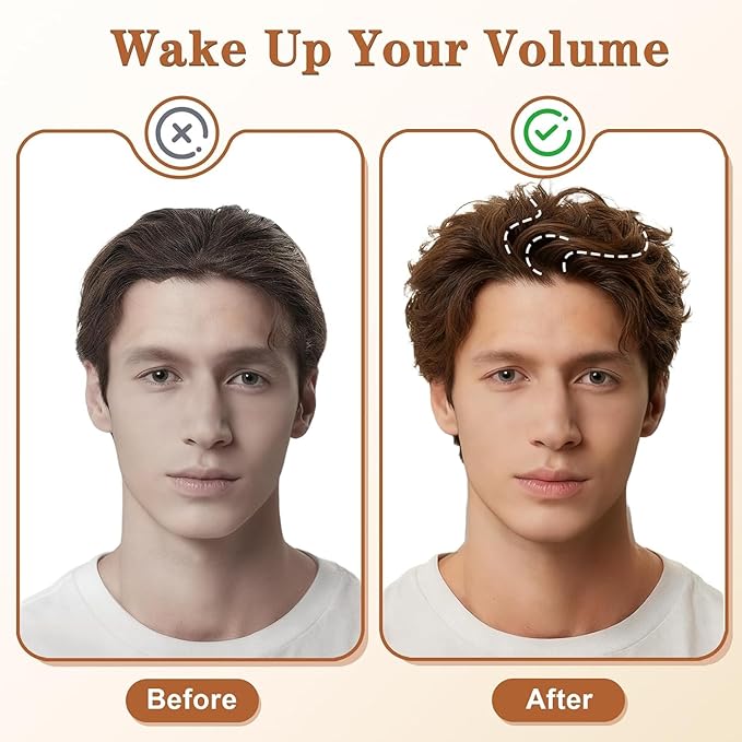 2 Pcs Texture Comb, Voluminous Wide-Toothed Hair Comb, Apparatus Maximum Lift Roots Volume Tool, Barber Wide Fine-Toothed Dual-Purpose Set, ABS Plastic with Textured Grip Tool for Men (Black+Grey)