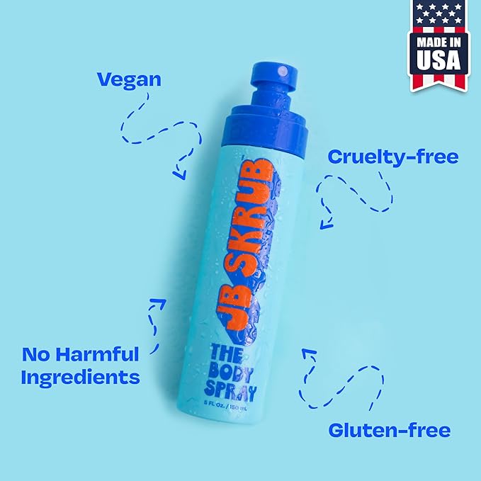 JB SKRUB Body Spray and Body Wash for Teen Boys, Tweens, and Kids with Citrus Scent - Conquer Funk, Banish Smell, and Freshen Up