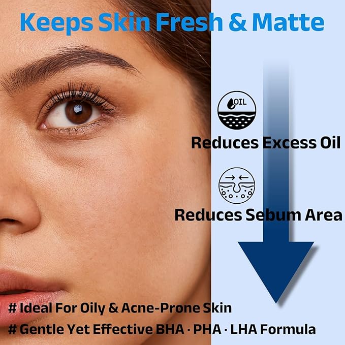 ACNIOME Derma Moisture Cream, Salicylic Acid Daily Pore-Care Gel Cream, Hydrating Non-Sticky Moisturizer with Hyaluronic Acid for Oily & Sensitive Skin, Korean Skincare (1.69 Fl Oz)