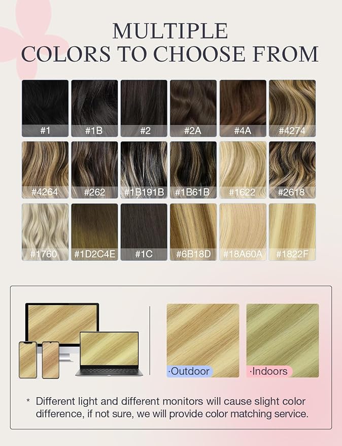 DOORES Invisi Edge Human Hair Tape in Extensions, Drity Blonde Highlight Golden Blonde 10 Injection Tape-ins with 10 Classic Tape-ins 50g 16 Inch, Injected Tape in Extensions Straight