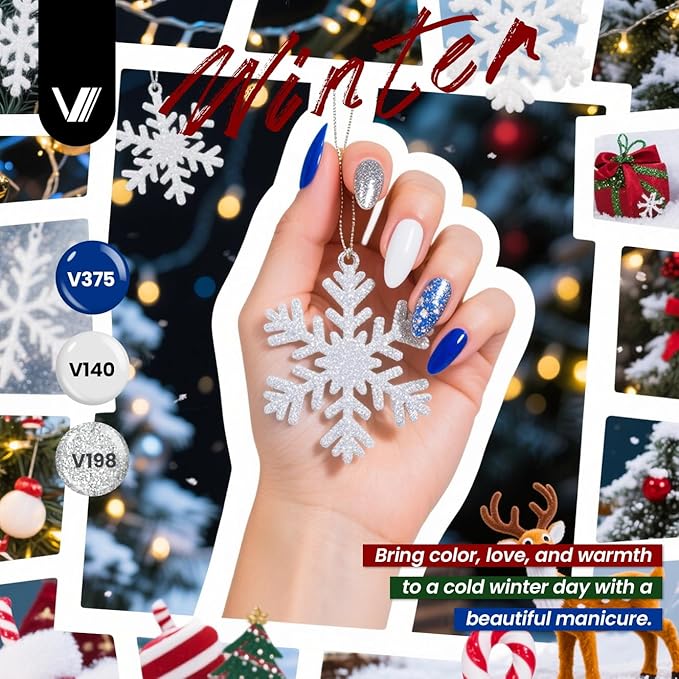 VANREESA 60 Pcs Gel Nail Polish Set 55 Colors Spring Summer Fall Winter Gel Polish with Base Coat Glossy & Matte & Silver & Golden Top Coat Nail Kit Gifts for Women Girls Nail Art Salon at Home