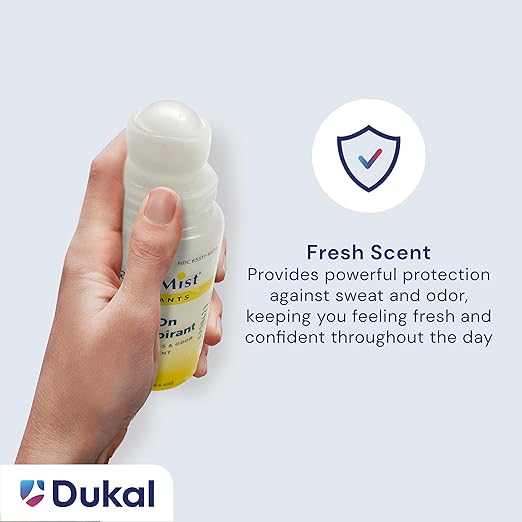 DawnMist Antiperspirant Deodorant Roll-On, 1.5 oz Clear Bottle – Fresh Scent, Long-Lasting Protection (Pack of 96)