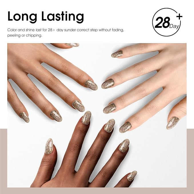 CANNI Glitter Gel Nail Polish 1pcs 9ml Soft Amber Sparkle Soak Off UV LED Nail Gel Dawn Crystal Flash Series Nail Art Manicure Salon DIY