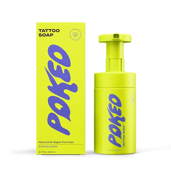Tattoo Aftercare Soap with Soothing Botanicals & Natural Skin Purifiers (6.7 Fl Oz)