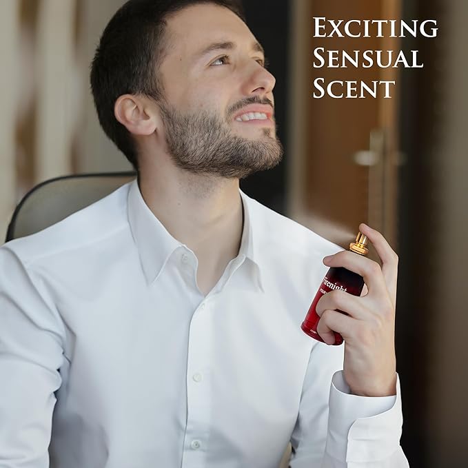 Firenight for Men Eau De Parfum 3.4 fl Oz- Top notes of Nutmeg Flower, Lavender, Cedar, Chamomile, Mandarin Orange, Hawthorn, Bergamot & Lemon - Citrus Cologne for Day & Night Use Elegant 100ml Bottle