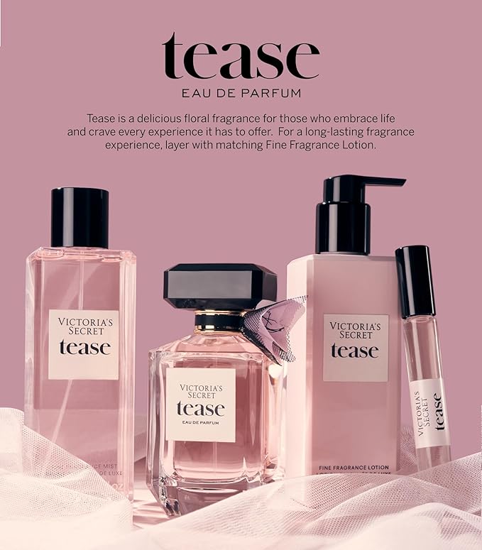 Victoria's Secret Tease Mini Fragrance Duo Gift Set, Eau de Parfum & Travel Lotion