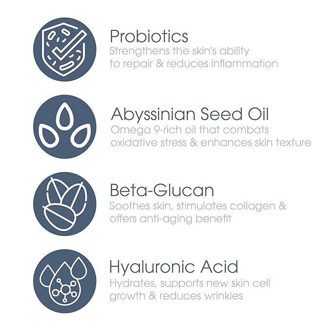 Glowbiotics Probiotic Firming + Replenishing Lotion: Lightweight Daily Moisturizer for Aging and Dry Skin, Reduces Wrinkles and Fine Lines, With Hyaluronic Acid and Vitamin B3, 1.7 Fl Ounce