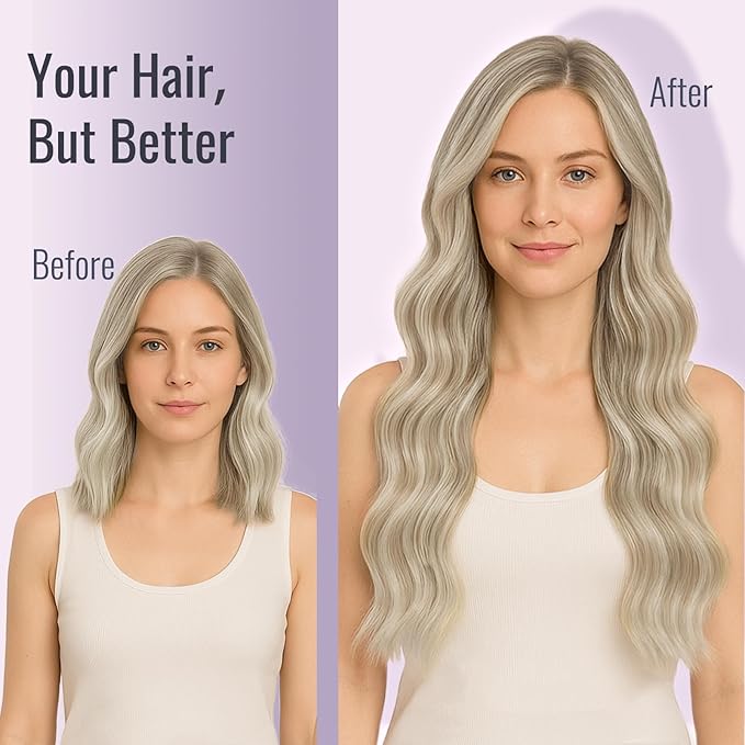 Fshine Tape in Hair Extensions - 16 Inch Human Hair Blonde Balayage Dark Brown to Chestnut Brown - Silky Straight Natural 50 g 20 pcs, Blends Perfectly for a Natural Look