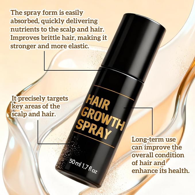 Hair Growth Spray, Hair Growth Spray for Men and Women, Promotes Thicker Fuller Hair –All Hair Types