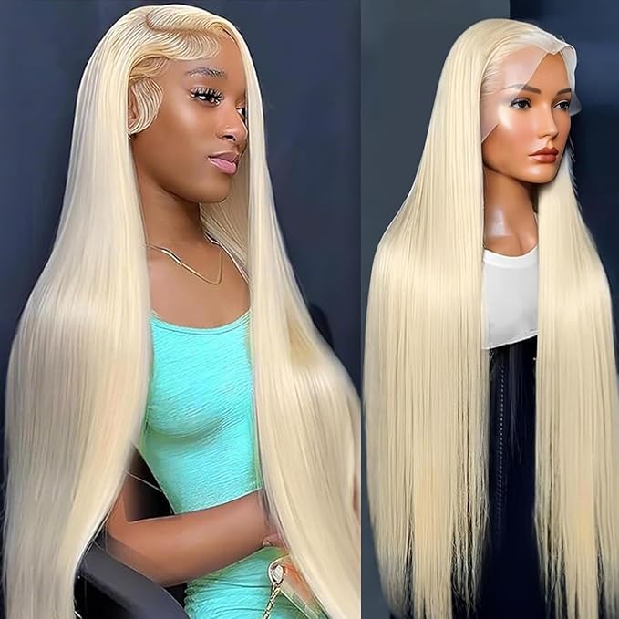 613 Lace Front Wig Human Hair 250 Density 13x6 Blonde Wig Human Hair 613 Straight Lace Front Wigs 12A Brazilian Virgin Human Hair Wigs for Women 30 Inch