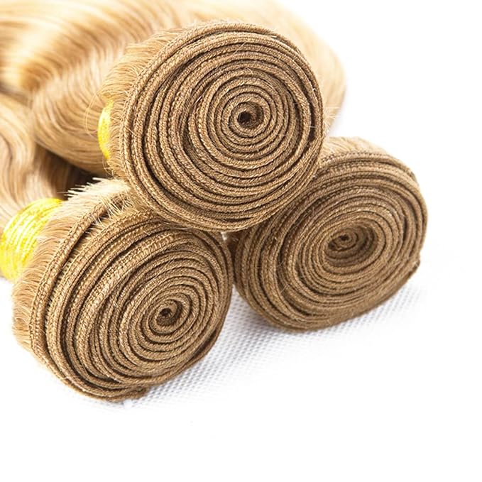 P27/613 Bundles Blonde Deep Wave Human Hair Bundles 613 Human Hair Bundle 28 inch Honey Blonde Deep Wave Bundle