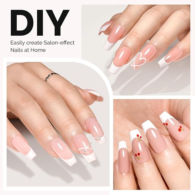 MelodySusie Medium Coffin X Nail Tips - 300Pcs 15Sizes Clear Acrylic, Half Matte Full Cover Press on Nails for DIY Extension & Salon Use, Pre-Shaped for Long-Lasting Manicure