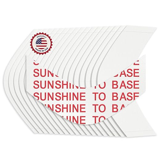 Sunshine Tape Sunshine to Base Hairpiece Wig Tape (108 Pieces) - A Curve - Double Sided Adhesive Tape for Toupee Lace Front Wig Strong Hold Waterproof Strips