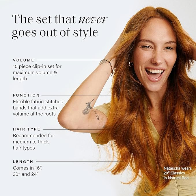 Luxy 100% Remy Human Hair, Classic 160g Clip-In Hair Extensions - 10 Wefts Multi-Dimensional Color for Natural Blending, Adds Volume & Length, Easy Apply & Remove 20" Dimensional Rooted Honey Espresso