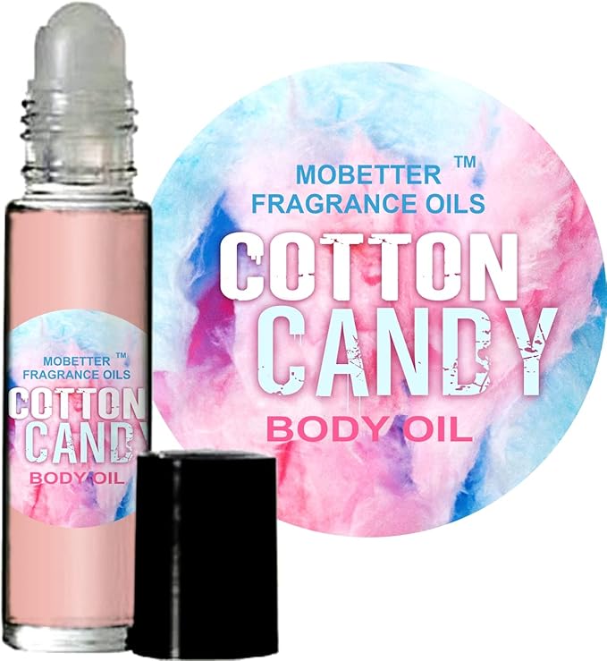 MOBETTER FRAGRANCE OILS Cotton Candy Body Oil Perfume 10ml Roll On Bottle
