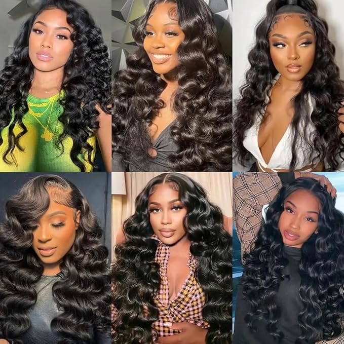 28 30 32 inch Human Hair Bundles Loose Wave Bundles Human Hair Loose Deep Wave Bundle Natural Black Color 150g