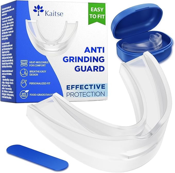 Mouth Guard for Grinding Teeth at Night: Anti-Grinding Guard for Sleeping -Personalized Fit Night Guards - Food-Grade Eva Foam