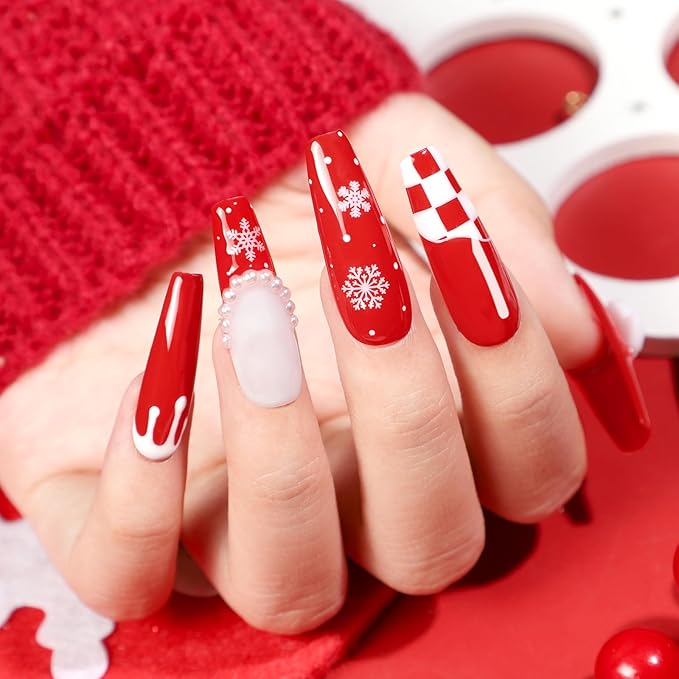PEACECOLOR 60PCs Gel Nail Polish Set 55 Colors Gel Polish Kit with Glossy/Matte/Glitter 5Pcs Top Coat & Base Coat Soak Off U V Lamp Glitter Pink White All Seasons Nail Kit Gifts for Women