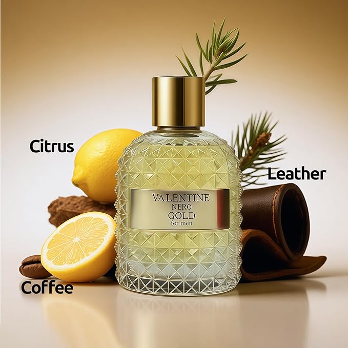 Men's Cologne Gift Set 4 Pack Men Perfumes - 3.4 Fl Oz Each | Vanilla Bourbon, Leather & Amber Floral Fragrance | Luxury Eau de Toilette Quartet