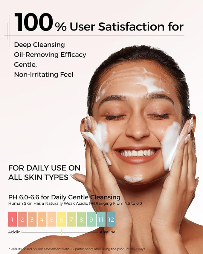 CKA Deep Pore Cleanser, Facial Foam Cleanser Oil Control Makeup Remover 2 in 1 Dual-Chamber, Minimizes Blackhead with Amino Acid, Daily Face Wash for Oily/Sensitive Skin 2 Pack