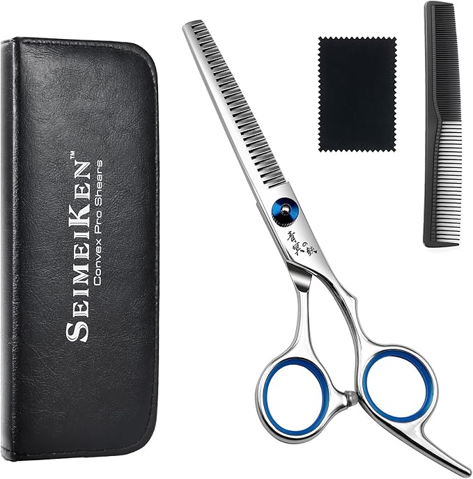 Hair Cutting Scissors, Thinning Shears Professional Haircut Scissors, 6.0 Inch Texturizing Teeth Shears for Hairdressing, Salon and Home Use