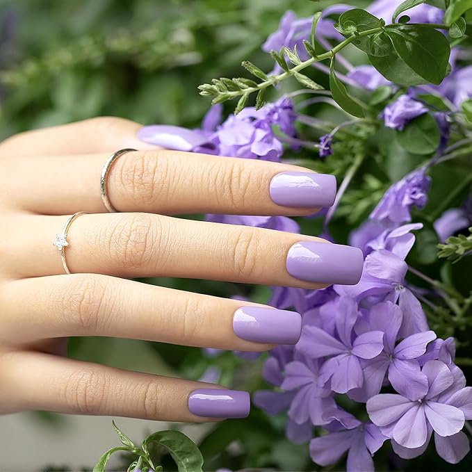 RARJSM Gel Nail Polish Blue Purple 15ml Dark Opaque Pastel Gel Polish Milky Bluish Purple 1 Piece Single Bottle Cool Tone Soak off at Home Salon DIY French Manicure Nails Art