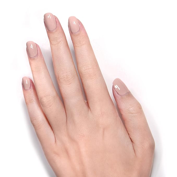 LONDONTOWN lakur Nail Polish - Chip-Resistant, Non-Toxic, Conditions & Hydrates Nails | Glossy Taupe Brown, Café Au Lait, .40 fl oz
