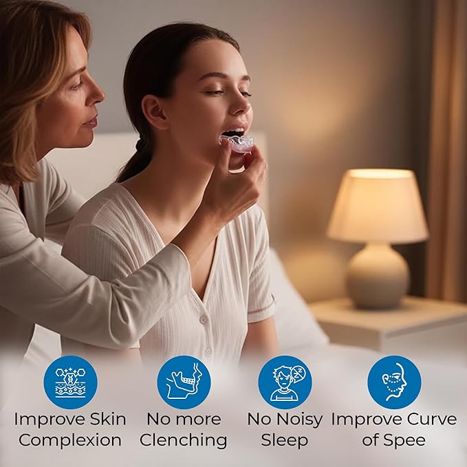 Reviv R1 Mouth Guard for Grinding Teeth at Night | Food-Grade Silicone Night Guard | Bite Guard for Teeth Clenching Nighttime Protection During Sleep for Men & Women As Anti Clenching (Small Clear)