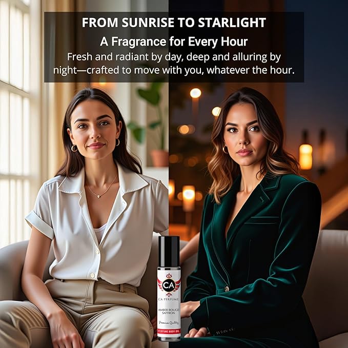 CA Perfume Duo Impression of Paragonique For Women And Men Perfume Layering Set Long Lasting Travel Size EDP + Body Oil Roll-On Bottle 0.27 Fl Oz+0.33 Fl Oz