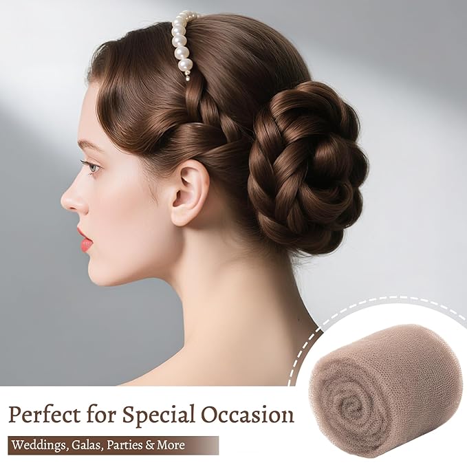 70 * 5"Updo Hair Hair Bumps, Volume Insert Kit Accessories with 20 Bobby Pins, 20 U-Shape Pins, 2 Duckbill Clips, 3 Hair Ties Ponytail Volumizer For Bun, Wedding, Party (Apricot)
