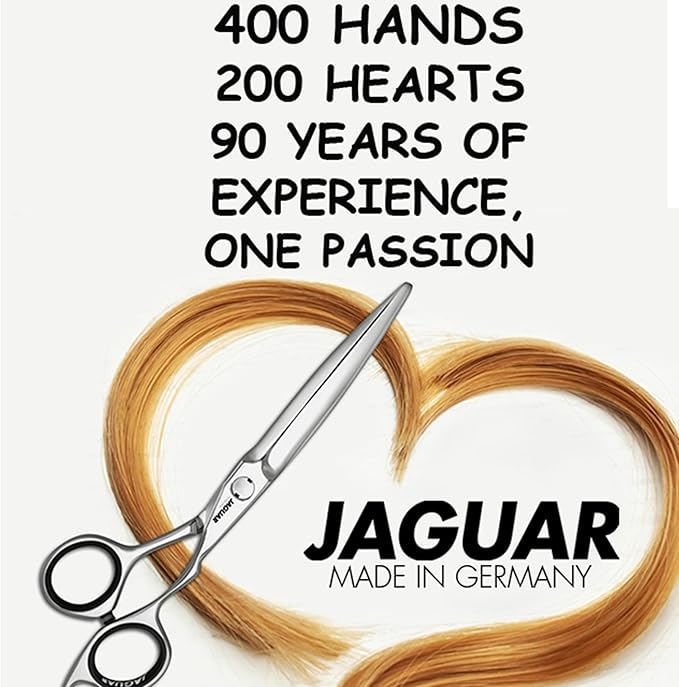 Jaguar Hairdressing Shears Pre Style Ergo 6.0 Inch Professional Stainless Steel Hair Cutting & Trimming Scissors for Salon Stylists and Barbers, Satin Finish Look, Classic Design, Made in Germany