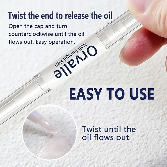 Orvalle Nail Fungus Pen, Nail Growth Treatment Repair Serum Twist Pen Activator for Repair & Strengthener (3)